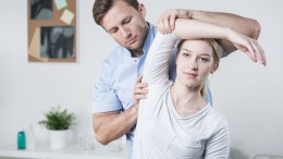 42870064 - close-up of male physiotherapist training with patient