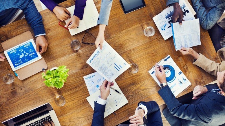 Group of Multiethnic Busy People Working in an Office