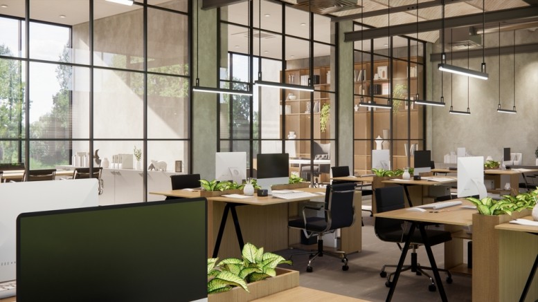 Interior,Empty,Modern,Loft,Office,Open,Space,Modern,Office,Footage.modern